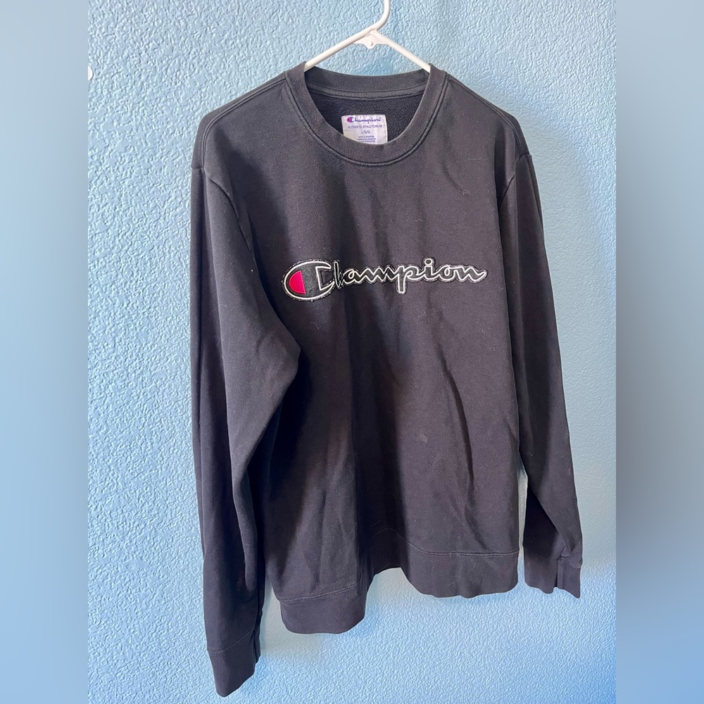 Men’s Champion Crewneck size L - Black